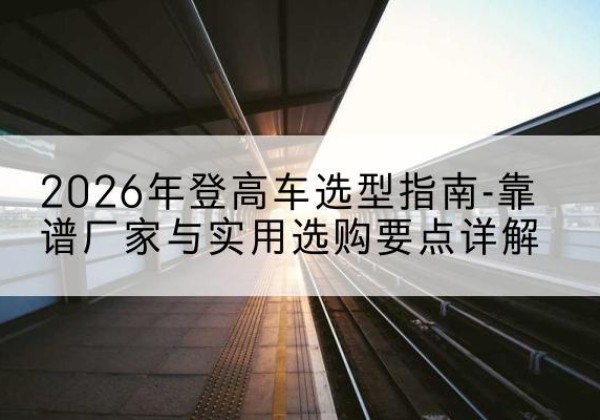 曲水登高车厂家推荐-2026年登高车选型指南-靠谱厂家与实用选购要点详解